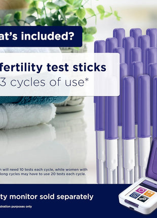 Clearblue Fertility Monitor Test Sticks, 30 Count