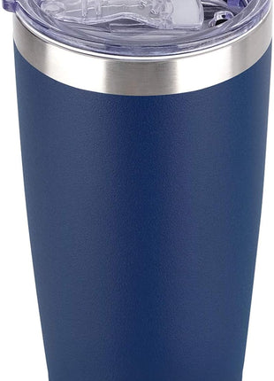 SUNWILL Travel Coffee Tumbler 20 oz, Insulated Mug with Lid, Stainless Steel Cup for Outdoor, Powder Coated Navy