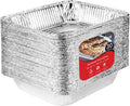 Aluminum 9x13 Disposable Foil (30 Pack) ??Half Size Deep Steam Table for Cooking, Heating, Storing, Prepping Food