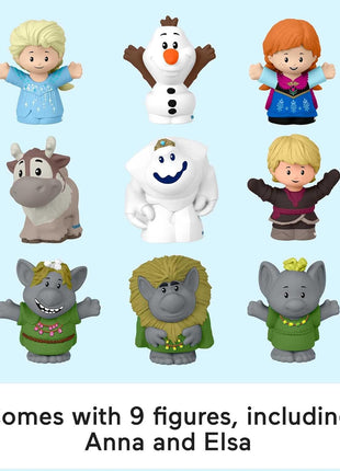 Fisher-Price Little People Disney Frozen Carry Along Castle Case, 9 Figures | Incl. Anna & Elsa, Portable Storage & Display Case, Storytelling Play, Toddlers & Kids Ages 18+ Months (Amazon Exclusive)