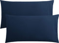 FLxxIE 2 Pack Microfiber King Pillow Cases, 1800 Super Soft Pillowcases with Envelope Closure, Wrinkle, Fade and Stain Resistant Pillow Covers, 20x36, Navy