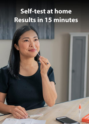 iHealth COVID-19 Antigen Rapid Test, 1 Pack, 5 Tests Total, FDA EUA Authorized OTC at-Home Self Test, Results in 15 Minutes with Non-invasive Nasal Swab, Easy to Use & No Discomfort