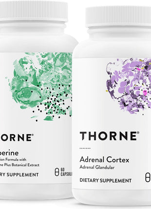 THORNE - Stress and Immune Support Bundle - Berberine & Adrenal Cortex - 30 to 60 Servings