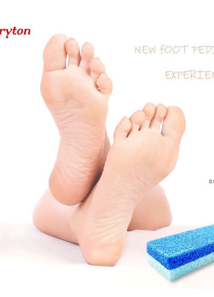Maryton Foot Pumice Stone for Feet Hard Skin Callus Remover and Scrubber (Pack of 4) (Blue)
