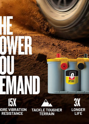 OPTIMA?Batteries High Performance D31T YELLOWTOP?Sealed AGM Battery