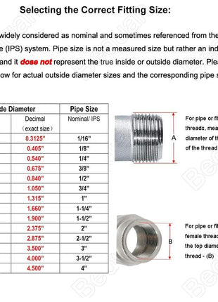 Beduan Stainless Steel 3/8" Hose Barb to 3/8" Male NPT (Pack of 2) | Home Brew Fitting Water Fuel Air Gas Oil 304SS