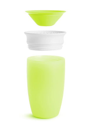 Munchkin Sippy Cups for Toddlers 1-3, Spill Proof Miracle 360 Cup, 10 Ounce, 2 Pack, Green/Blue
