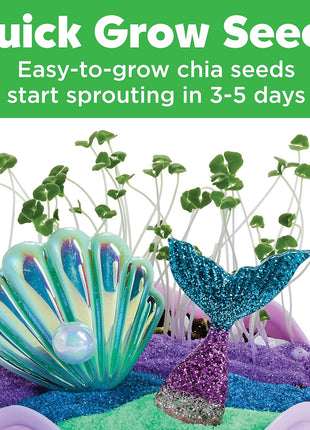 Creativity for Kids Mini Garden: Mermaid Terrarium Kit - Mermaid Gifts for Girls, Crafts and Toys, Stocking Stuffers for Kids (Ages 6+)