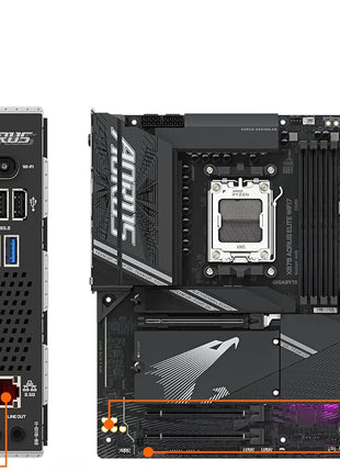 GIGABYTE X870 AORUS Elite WIFI7 AMD AM5 LGA 1718 Motherboard, ATX, DDR5, 4X M.2, PCIe 5.0, USB4, WIFI7, 2.5GbE LAN, EZ-Latch, 5-Year Warranty