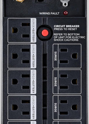 CyberPower CP850AVRLCD Intelligent LCD UPS Battery Backup | Surge Protector, 850VA/510W, 9 Outlets, AVR, Mini-Tower