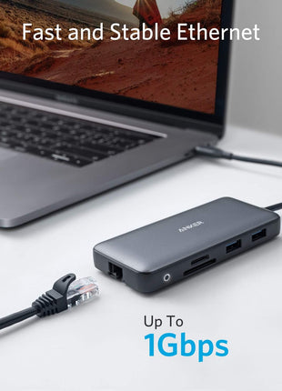 Anker Laptop Docking Station Dual Monitor, 8-in-1 USB C Hub with 4K HDMI | Dual HDMI USB C Dock, 1Gbps Ethernet, 85W Max PD, SD/TF Card Reader, for USB C Laptops, XPS and More (Charger Not Included)