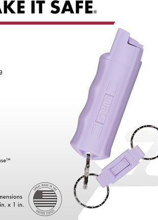 SABRE Personal Safety Kit with Pepper Spray and 2-in-1 Personal Alarm with LED Light, 0.54 fl oz, 25 Bursts,130dB Alarm, Audible Up to 1,250 Feet