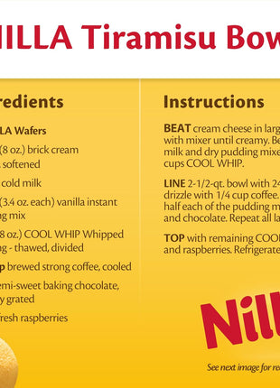 NILLA Wafers Cookies, Vanilla Wafers, Family Size, 15 oz