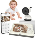 ALIOBC Baby Monitor with Camera and Audio WiFi & No-WiFi Modes AI Smart Baby Camera Cry Detection Night Vision 1080p FHD Camera and 5inch Large Screen Two-Way Talk 1000ft Range Easy Setup for New Parents