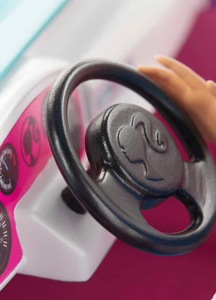 Barbie Off-Road Vehicle, Purple with Pink Seats and Rolling Wheels, 2 Seats, Gift for 3 to 7 Year Olds