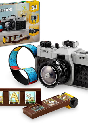 LEGO Creator 3 in 1 Retro Camera Toy, Transforms to Retro Video Camera or to TV Set, Photography Gift for Boys and Girls Ages 8 Years Old and Up Who Enjoy Creative Play, 31147