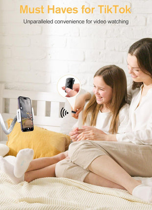 ADZERD Remote Control for TikTok, Page Turner for iPad iPhone, Bluetooth Camera Video Recording Remote, Scrolling Ring for TIK Tok, iPhone, iPad, iOS, Android - Black