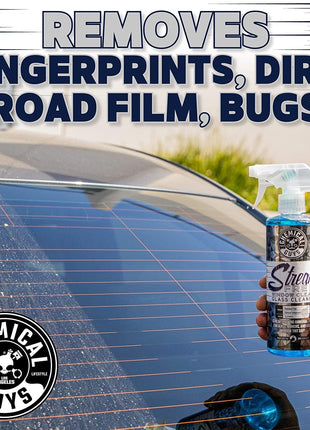 Chemical Guys Glass Cleaner Streak Free Window Spray - Works on Glass, Mirrors, Screens - Ammonia-Free, Safe on Tinted Windows, Car Windshield Cleaner for Trucks, SUVs, Home - 16 oz (Pack of 2)