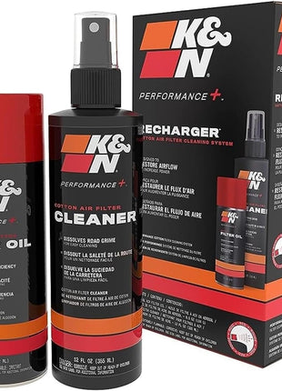 K&N Air Filter Cleaning Kit: Aerosol Filter Cleaner and Oil Kit; Restores Engine Air Filter Performance; Service Kit-99-5000, Multi