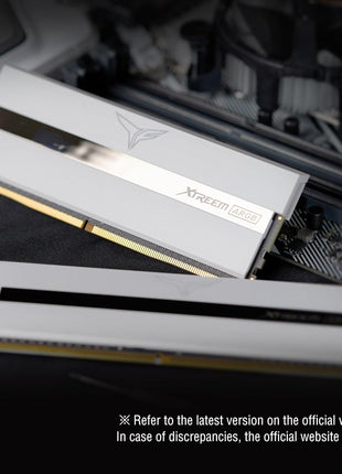 TEAMGROUP T-Force XTREEM ARGB 3600MHz CL18 16GB (2x8GB) PC4-28800 Dual Channel DDR4 DRAM Desktop Gaming Memory Ram (White) - TF13D416G3600HC18JDC01