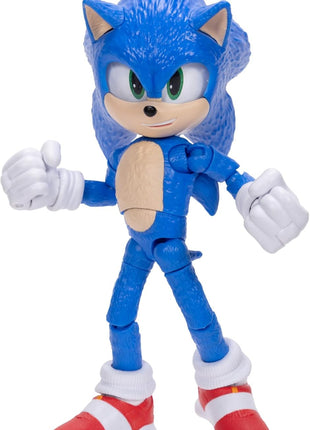 Sonic The Hedgehog 3 Movie Action Figures 5-Inch Collector Toy Figure, Highly Articulated for Boys Girls - Officially Licensed The Hedgehog 3 Movie Product | Sonic The Hedgehog Movie 5 Inch Action Figure Wave 1 - Sonic