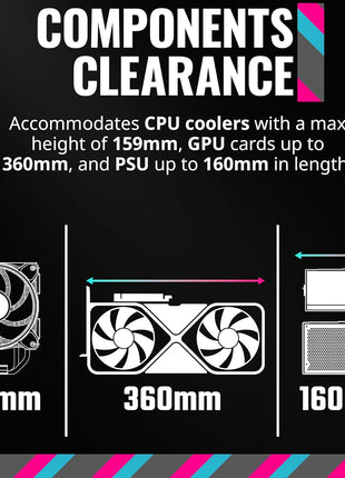 Cooler Master Q300L V1 Micro-ATX PC Case, High Airflow, Transparent Panel | 360mm Graphics Card Support, 240mm AIO Support, Micro-ATX Motherboard, Magnetic Dust Filters, Modular I/O Panel