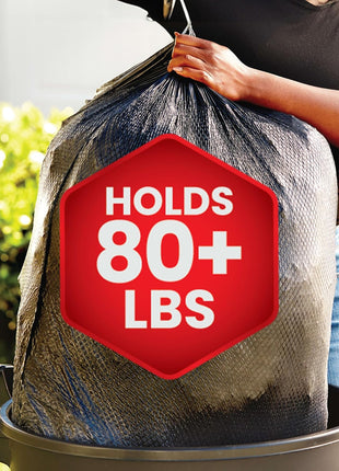 Glad Large 30 Gallon Trash Bags, Unscented Heavy Duty Garbage Bags, Forceflex with Drawstring, 50 Count (Packaging May Vary)