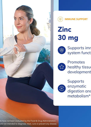 Pure Encapsulations Zinc 30 mg   Supplement for Immune System Support, Growth and Development, and Wound Healing*   with Zinc Picolinate 30 mg   60 Capsules
