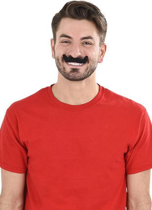 Road Island Novelty 3.5 inch Black Fake Mustaches, Pack of 12