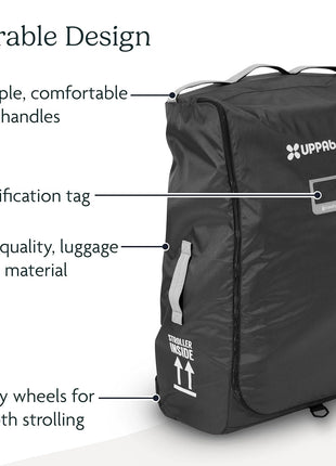 UPPAbaby Travel Bag for Vista and Cruz Strollers With TravelSafe Coverage