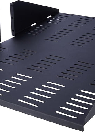 RackSolutions 3U 2Post Center Mount Shelf 29in (D) (Flanged Down, Vented)
