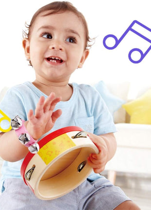 POPLAY 6 PCS Percussion Instruments, Wrist Bells Jingle Bells Musical Rhythm Toys