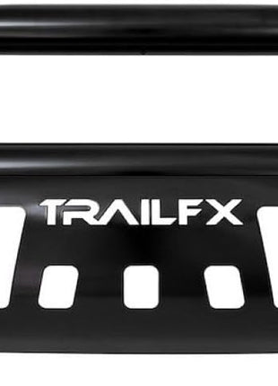 TrailFX B0029B Bull Bar Fits Chevrolet Colorado 2015-2022 Tubular 3 Inch Black Powder Coated Steel, with Skid Plate, Holes for Optional Lighting