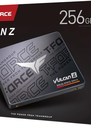 TEAMGROUP T-Force Vulcan Z 256GB SLC Cache 3D NAND TLC 2.5 Inch SATA III Internal Solid State Drive SSD (R/W Speed up to 520/450 MB/s) T253TZ256G0C101