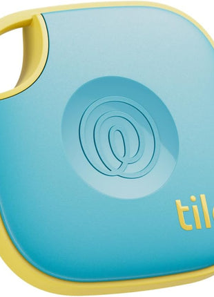 Life360 Tile - Bluetooth Tracker, Keys Finder and Item Locator for Keys, Bags and More. Phone Finder. Both iOS and Android Compatible. 1-Pack (Aqua Lemon)
