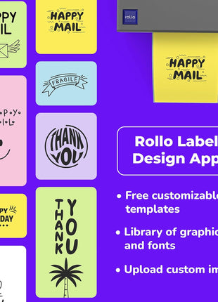 Rollo USB Shipping Label Printer - Commercial Grade 4x6 Thermal Printer | High Speed Label Maker for Small Businesses & Shipping Packages - Create Custom Stickers - Supports Windows & Mac