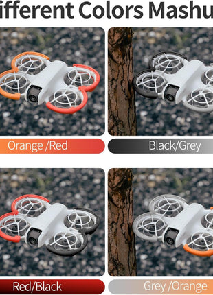 FSIDIWT Propeller Guard Protector for DJI Neo, Anti-Collision Prop Bumper Protective Cover Ring Impact Protectors for DJI Neo Drone Accessories (Red)