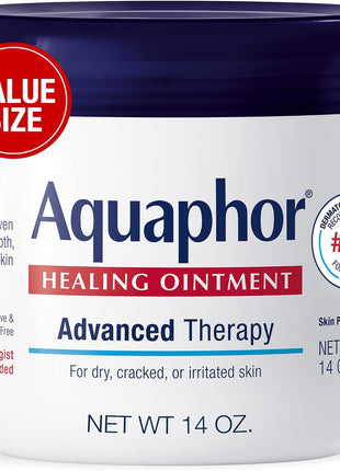 Aquaphor Healing Ointment, Advanced Therapy Skin Protectant, Dry Skin Body Moisturizer, Multi-Purpose Healing Ointment, For Dry, ed Skin & Minor Cuts & Burns, 396 g