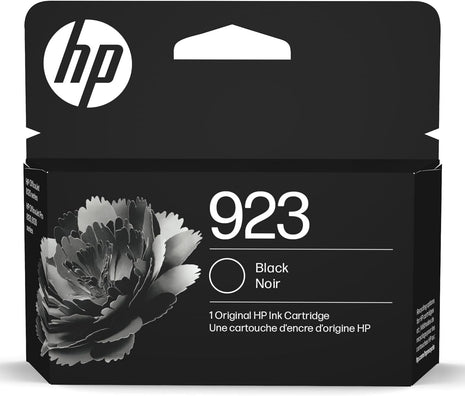 HP 923 Black Ink Cartridge | Works with OfficeJet 8120, Pro 8130 Series | 4K0T3LN