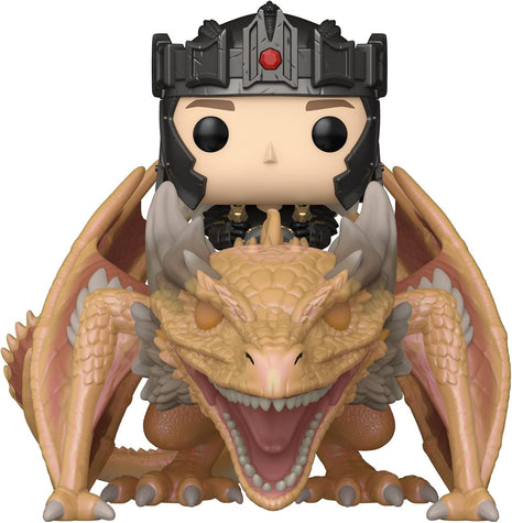 Funko POP! Rides: House of the Dragon - Aegon Targaryen with Sunfyre | Official Fantasy Merch - Collectable Vinyl Figurine for Shelf Display - Birthday Gift Idea for Fans and Collectors