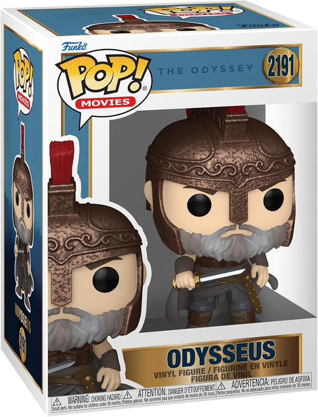 Funko Pop! Movies: The Odyssey - Odysseus | Collectable Vinyl Figure, Gift Idea, Official Merchandise, Toys for Kids & Adults, Model Figure for Collectors and Display