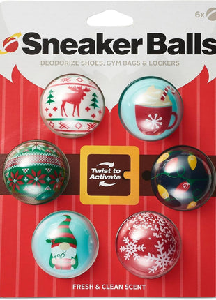 Sneaker Balls Odor-Fighting Shoe Fresheners, Eliminates Unpleasant Smells, Perfect For Sneakers, Gym Bags, Gear Bags, Drawers, Lockers, And More!, Radial Tie Dye, 6 Pack