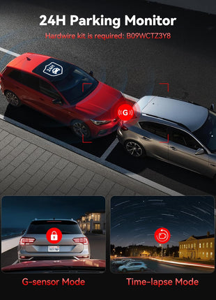 REDTIGER 4K Dash Cam Front Rear, STARVIS 2 Sensor, Free Card Included, 5.8GHz WiFi-20MB/s Fast Download, Dash Camera for Cars with GPS, WDR Night Vision, 170°Wide Angle, 24H Parking Mode(F7NP)