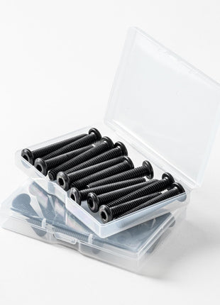 1/4-20 x 1 (25 Pack) Flat Head Hex Socket Cap Screws Bolts, Black Oxide 304 Stainless Steel 18-8, Hex Drive, Bright Finish, Fully Machine Thread