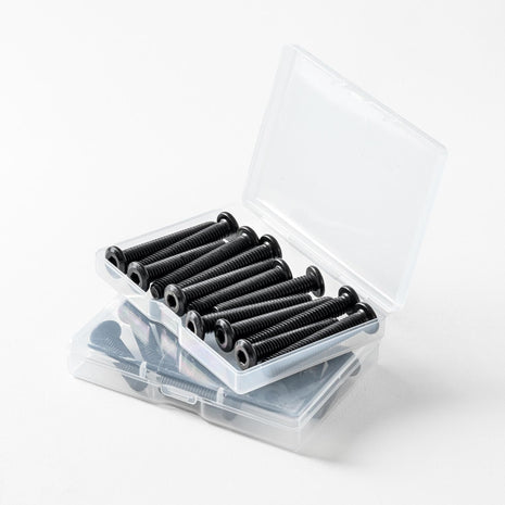1/4-20 x 1 (25 Pack) Flat Head Hex Socket Cap Screws Bolts, Black Oxide 304 Stainless Steel 18-8, Hex Drive, Bright Finish, Fully Machine Thread
