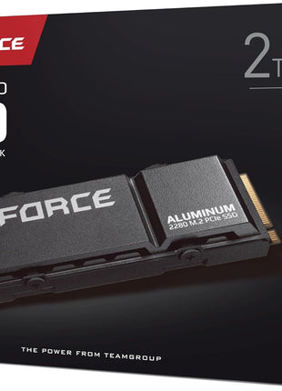 TEAMGROUP T-Force G70 PRO Aluminum Heatsink 2TB DRAM SLC Cache 3D TLC NAND NVMe InnoGrit PCIe Gen4x4 M.2 2280 Gaming Internal SSD Works with PS5 Read/Write 7400/6800 MB/s TM8FFH002T0C128