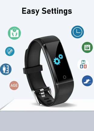 GRV No Bluetooth Pedometer Watch Fitness Tracker No Phone Needed, Step Counter Calories/Sleep Tracker for Walking Running for Men Women Waterproof