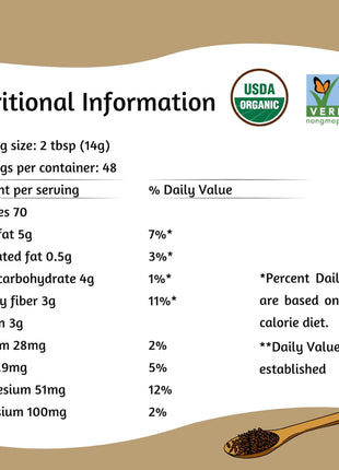 Spectrum Essentials Organic Ground Flaxseed, Gluten Free, 24 Oz