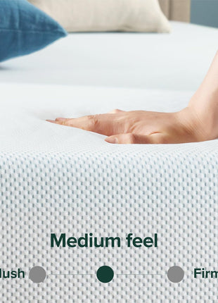 Zinus 10 Inch Queen Green Tea Cooling Memory Foam Mattress, Medium Feel | Refreshing & Cooling Sleep, Targeted Pressure Relief, Just-Right Medium Feel, CertiPUR-US & OEKO-TEX Certified Materials