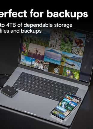 Crucial X9 2TB Portable SSD, Up to 1050MB/s, USB 3.2 USB-C, External Solid State Drive, Compatible with Windows, Mac, & Android, Reliable Storage for Games, Files, & Backups, Black - CT2000X9SSD902
